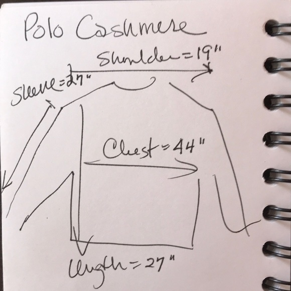 Polo Red Cashmere Sweater Cable Knit Crew Large - Picture 5 of 5